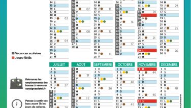 Calendrier de collecte des déchets 2023